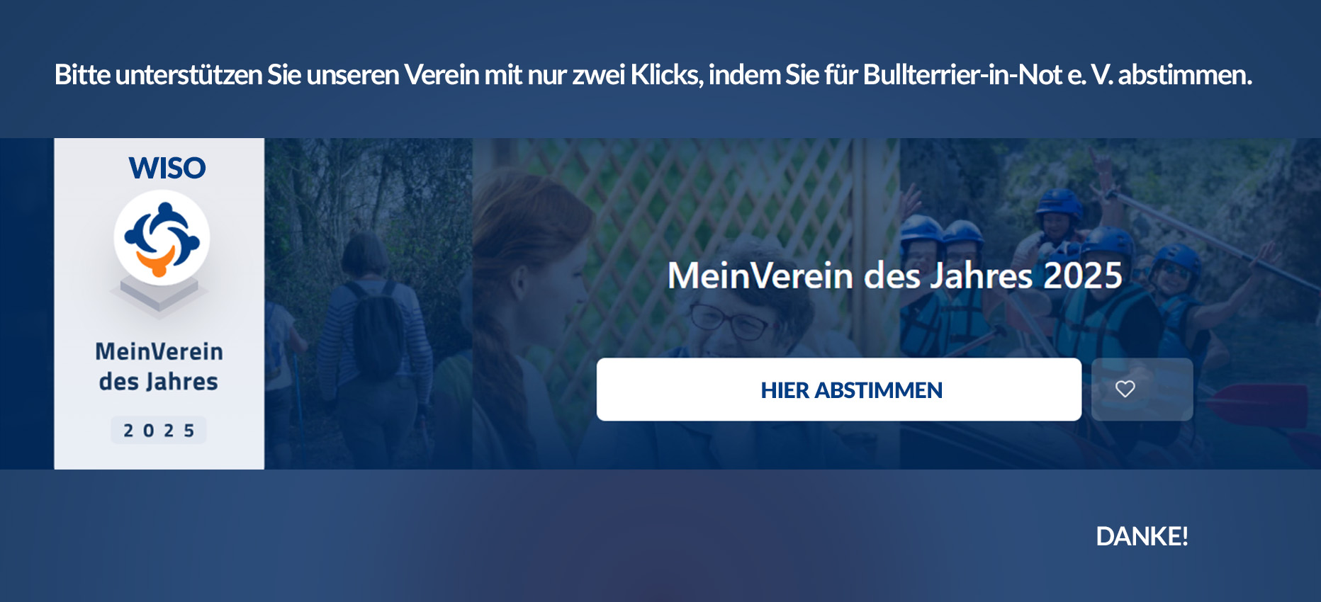 Jetzt mitmachen und für Bullterrier-in-Not abstimmen